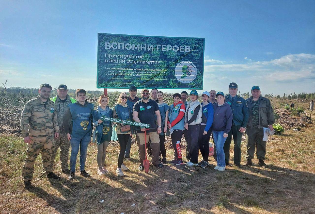 В Воронеже сотрудники Центрально-Черноземного управления Росприроднадзора приняли участие в Международной акции «Сад памяти»