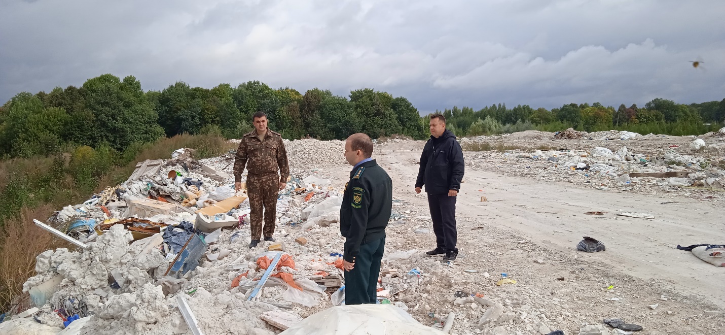 Проведен осмотр полигона ТБО, расположенного в Моргаушском районе Чувашской Республики