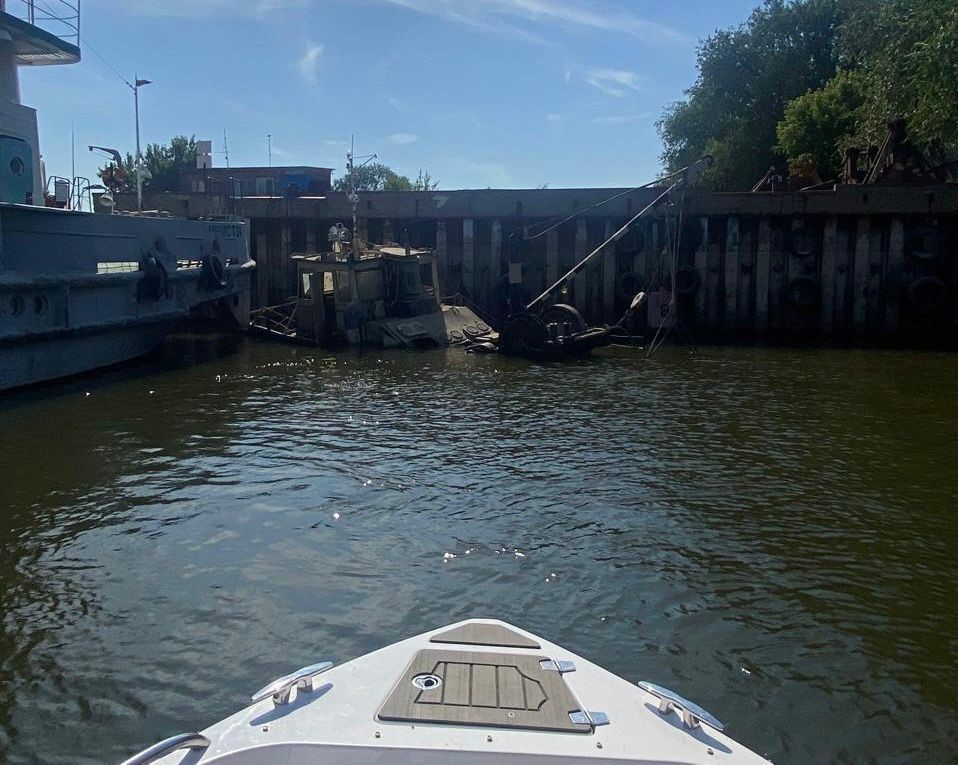 Росприроднадзором установлен факт затопления плавсредства в акватории водного объекта р. Волга