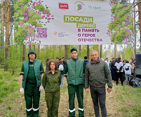 В Челябинской области сотрудники Росприроднадзора приняли участие в эколого-патриотической акции «Сад памяти»