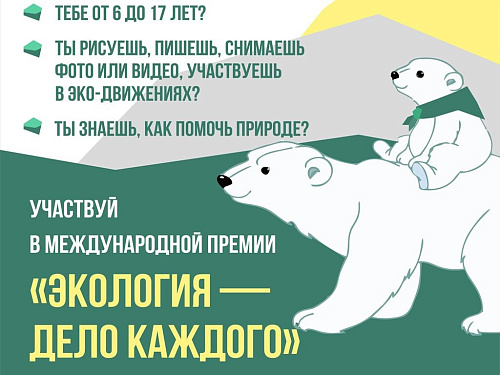 Юные забайкальцы активно участвуют в премии «Экология – дело каждого»