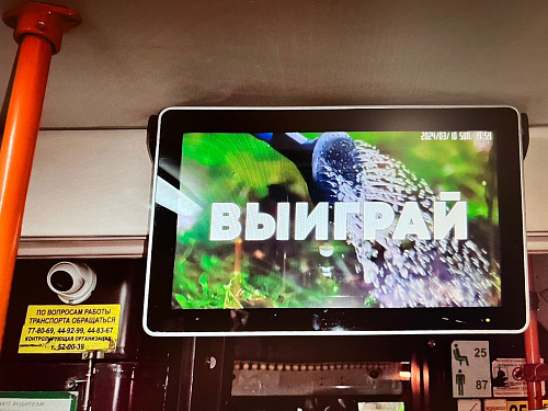 В троллейбусах и автобусах г. Иркутска транслируют видеоролик о Премии «Экология - дело каждого»